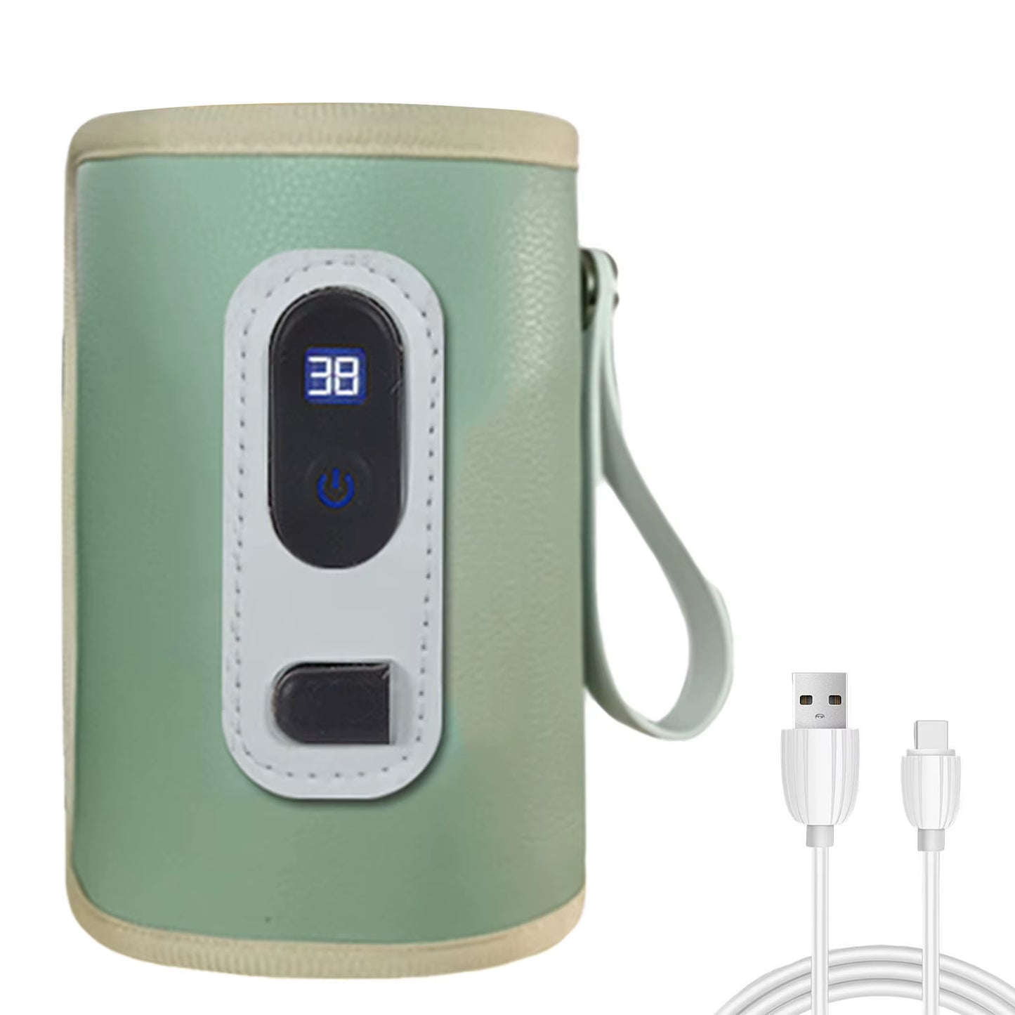 USB Milk Water Warmer Travel Stroller Insulated Bag Baby Nursing Bottle Heater Safe Kids Supplies for Outdoor Winter
